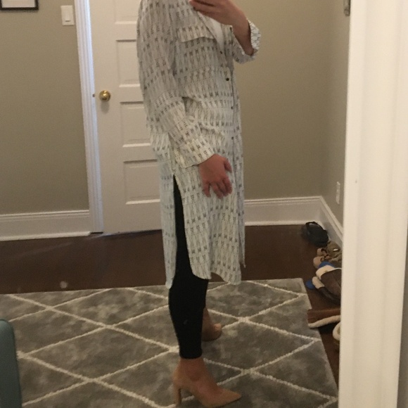 MANGO Long Shirt in White Size US4 - Picture 6 of 8